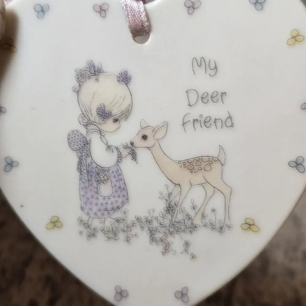 Precious Moment My Deer Friend Beautiful Vintage Rare Christmas Tree Ornament 88